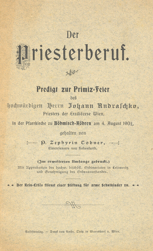 Der Priesterberuf