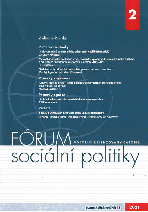 Fórum sociální politiky : odborný recenzovaný časopis