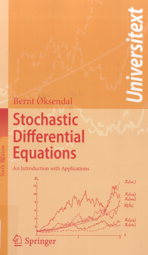 Stochastic differential equations : an introduction with applications