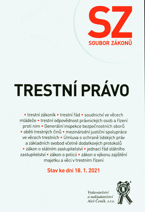 Trestní právo : (soubor zákonů)