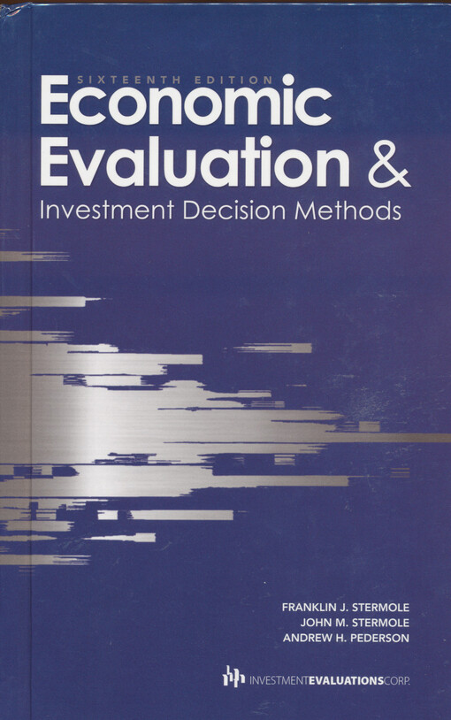Economic evaluation & investment decision methods
