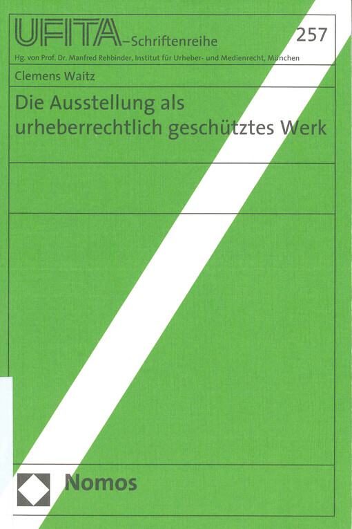 Die Ausstellung als urheberrechtlich geschütztes Werk