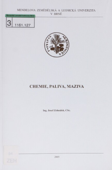 Chemie, paliva, maziva