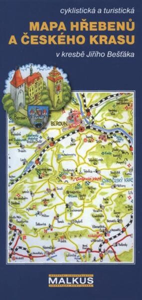 Hřebeny a Český krascyklistická a turistická mapa