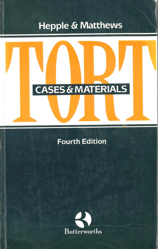 Tort: cases and materials