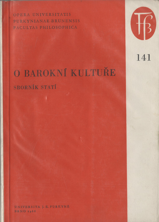 O barokní kultuře : sborník statí