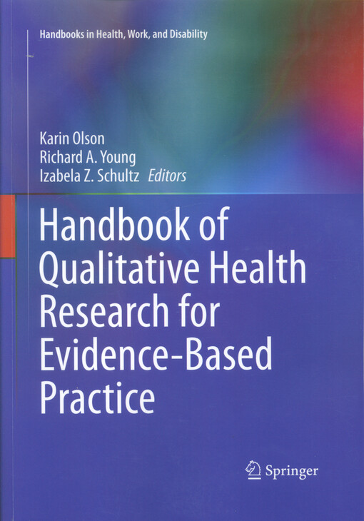 Handbook of qualitative health research for evidence-based practice