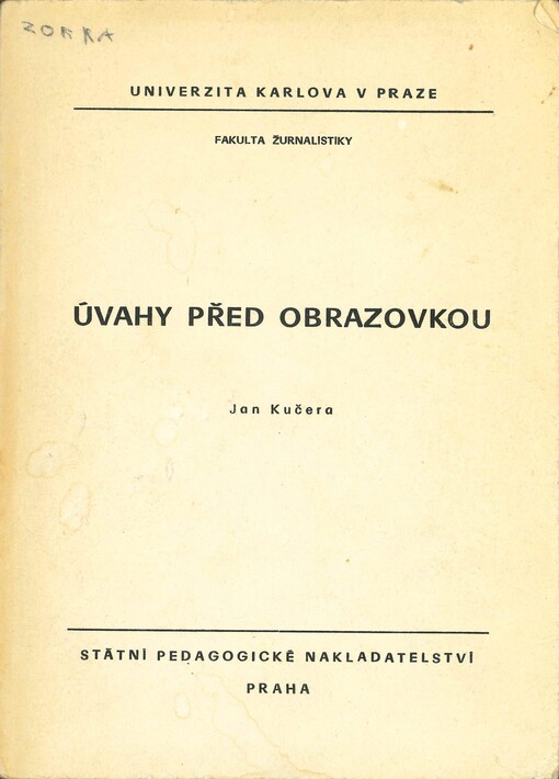 Úvahy před obrazovkou