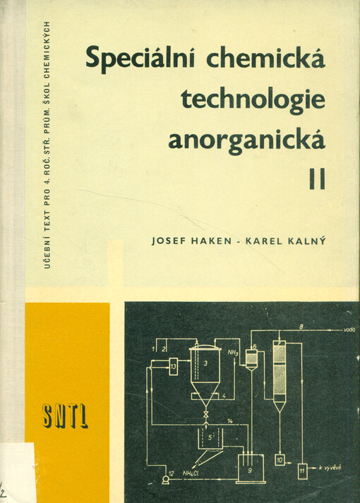 Speciální chemická technologie anorganická. Díl. II. 