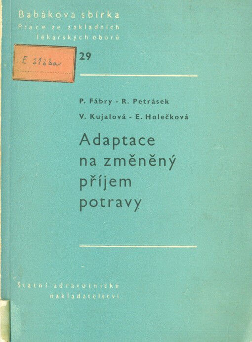 Adaptace na změněný příjem potravy 