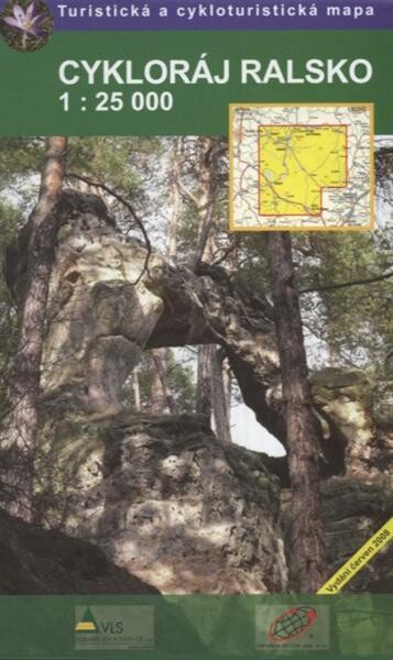 Cykloráj Ralsko - západ turistická a cykloturistická mapa 1:25 000