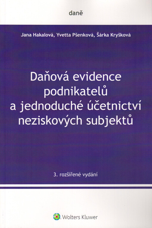 Daňová evidence podnikatelů a jednoduché účetnictví neziskových subjektů