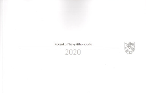 Ročenka Nejvyššího soudu 2020 = The Supreme Court Yearbook 2020