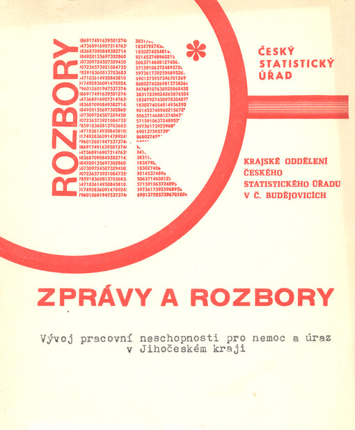 Vývoj pracovní neschopnosti pro nemoc a úraz v Jihočeském kraji