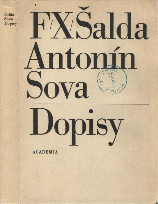 F.X. Šalda, Antonín Sova - dopisy
