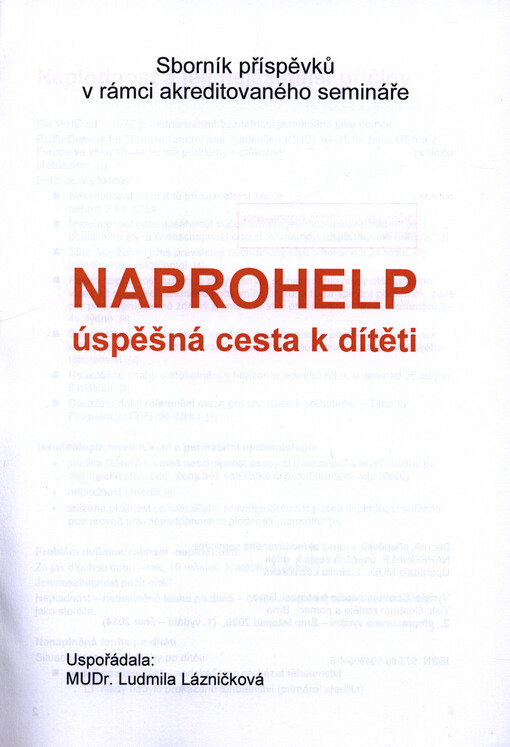 NAPROHELP : úspěšná cesta k dítěti : sborník příspěvků v rámci akreditovaného semináře