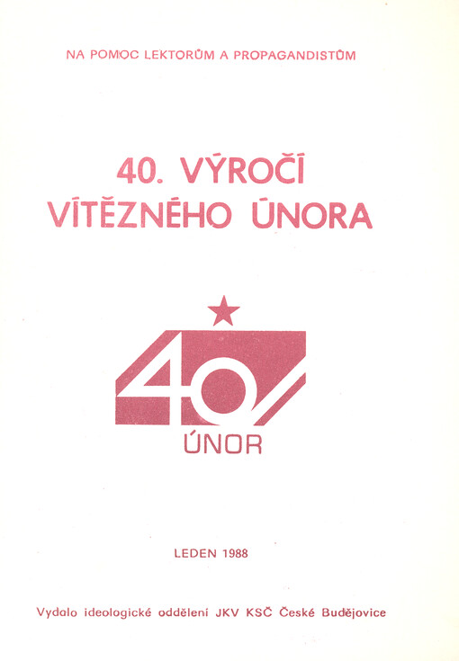 40. výročí Vítězného února