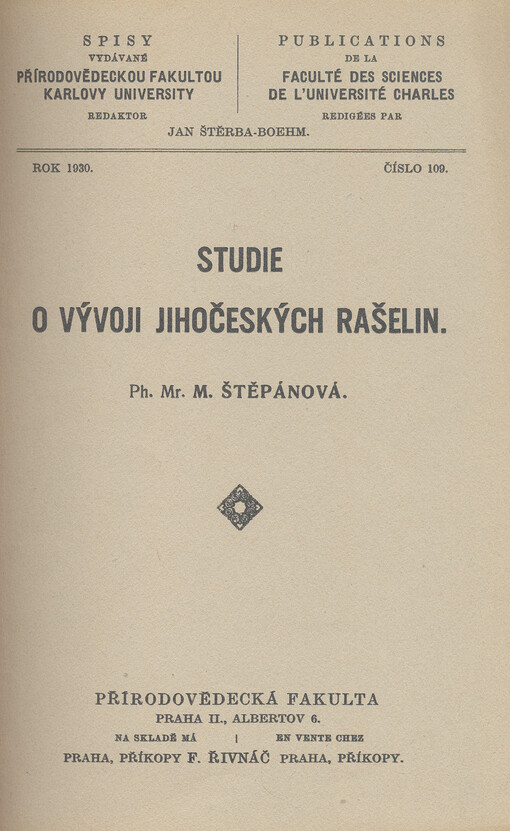 Studie o vývoji jihočeských rašelin