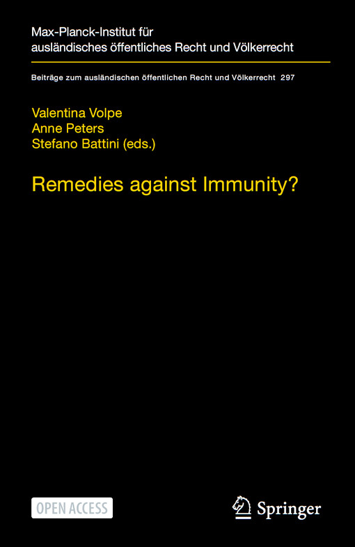 Remedies against immunity? : Reconciling international and domestic law after the Italian constitutional court’s Sentenza 238/2014