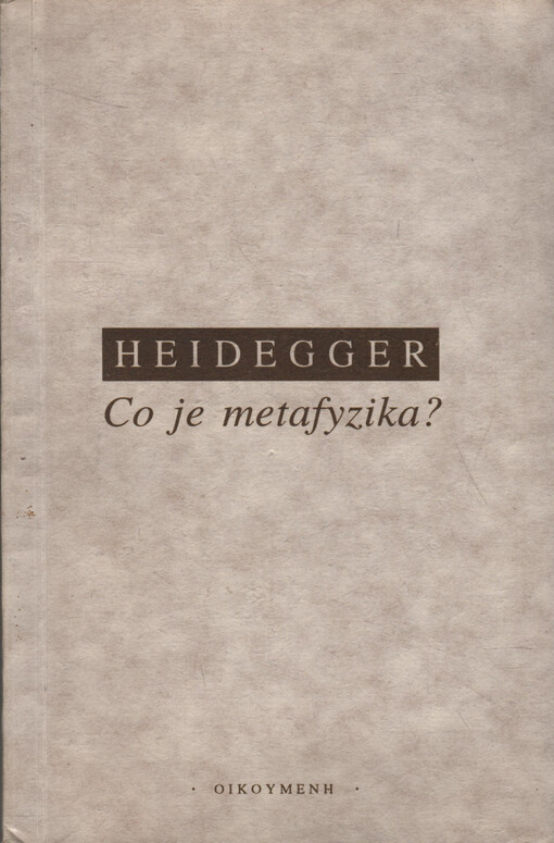 Co je metafyzika?