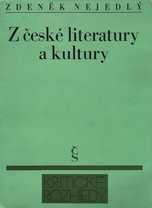 Z české literatury a kultury :1860-1960