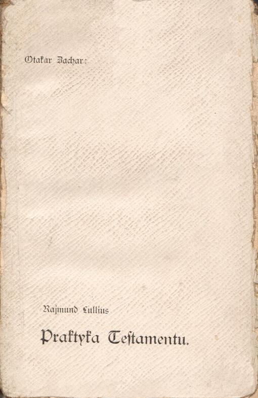 Praktyka Testamentu: (L. 1500)