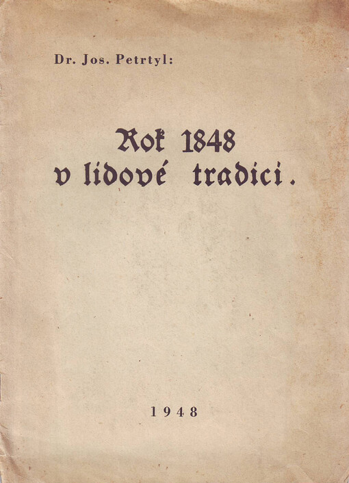 Rok 1848 v lidové tradici