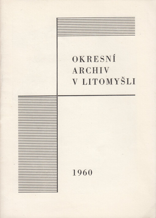 Okresní archiv v Litomyšli /