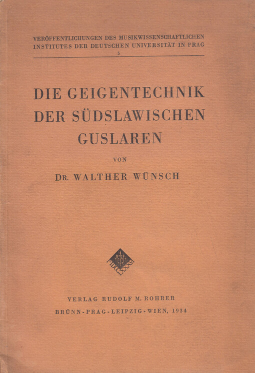 Geigentechnik der südslawischen Guslaren