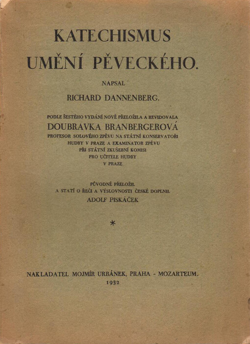 Katechismus umění pěveckého /