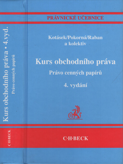 Kurs obchodního práva: právo cenných papírů