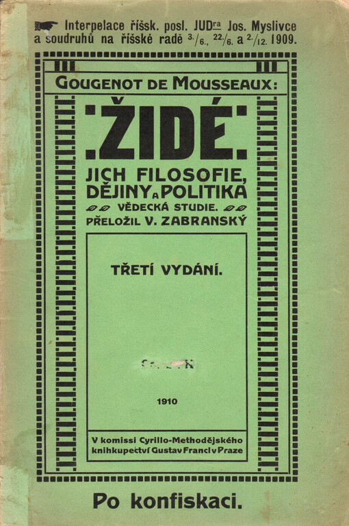 Židé: jich filosofie, dějiny a politika : vědecká studie