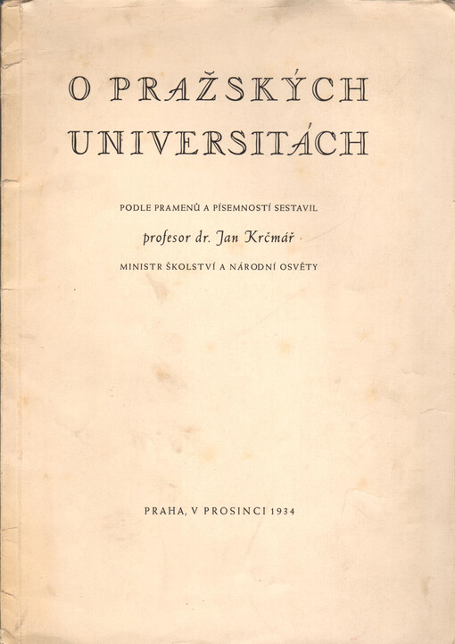 O pražských universitách /