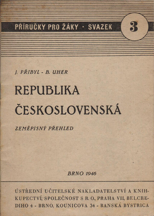 Republika československá: zeměpisný přehled