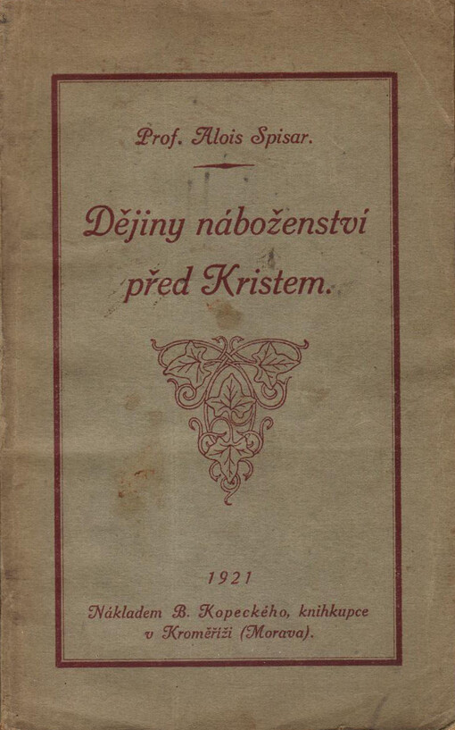 Dějiny náboženství před Kristem /