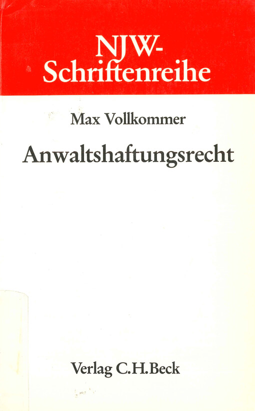Anwaltshaftungsrecht