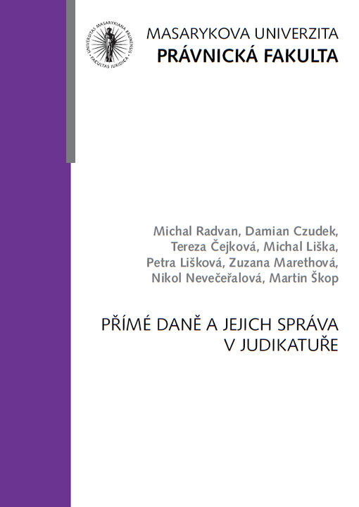 Přímé daně a jejich správa v judikatuře
