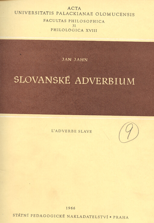 Slovanské adverbium