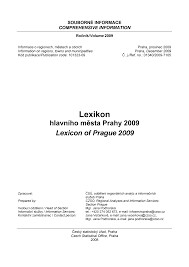 Lexikon hl. m. Prahy 2001 = Lexicon of Prague 2001