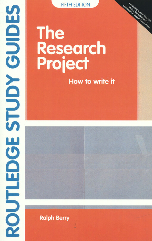 The research project : how to write it