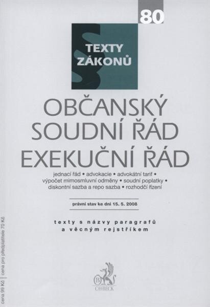 ObčanskŽ soudní řád ; 