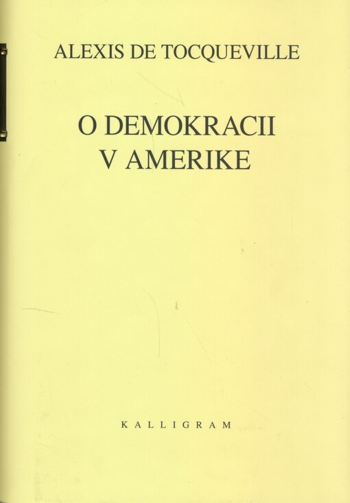 O demokracii v Amerike