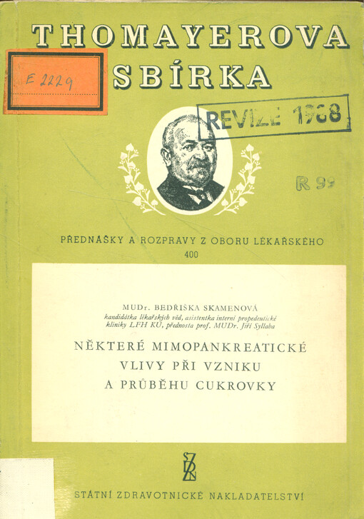 Některé mimopankreatické vlivy při vzniku a průběhu cukrovky : Klinická studie