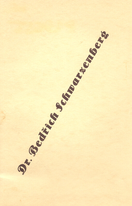 Dr. Bedřich Schwarzenberg