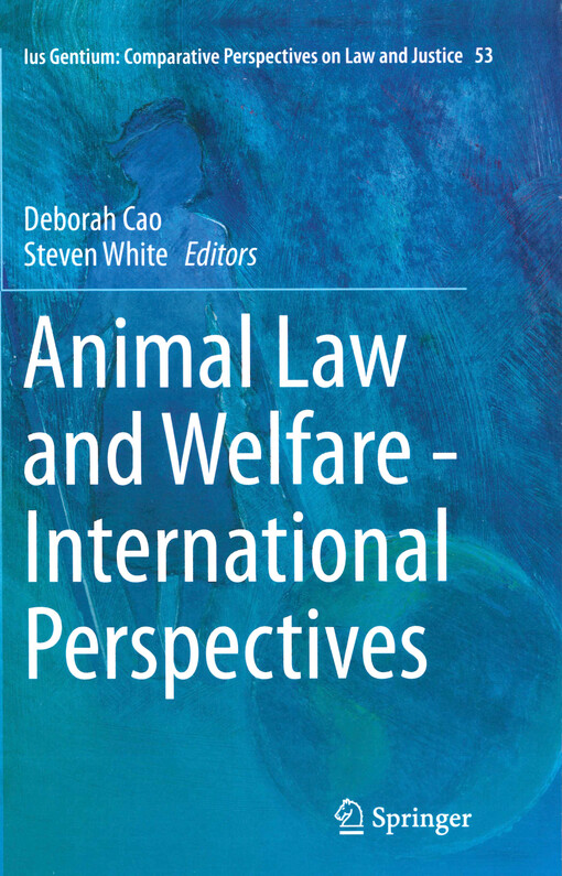 Animal law and welfare - international perspectives