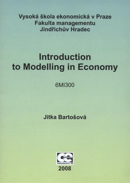 Introduction to modelling in economy : 6MI300