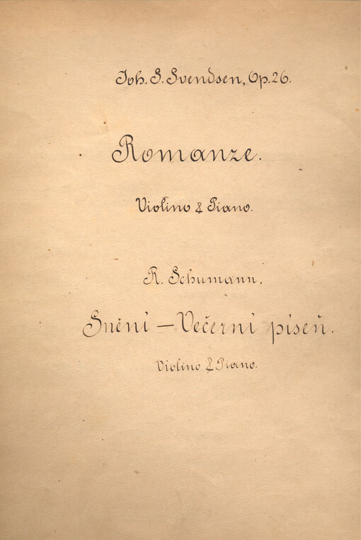 Romanze, Op. 26, Violino & Piano
