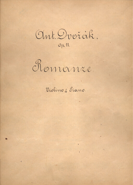 Romanze, Op. 11, Violino & Piano