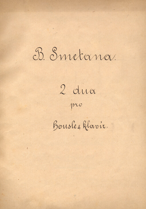 Z domoviny 2 dua pro housle a klavír