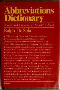 Abbreviations Dictionary